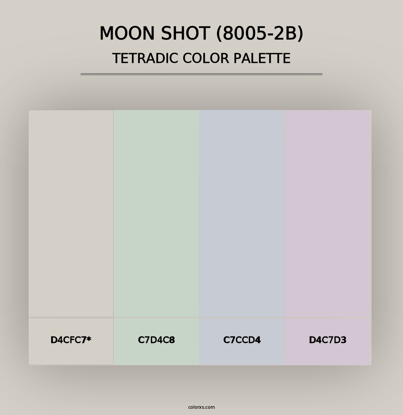 Moon Shot (8005-2B) - Tetradic Color Palette