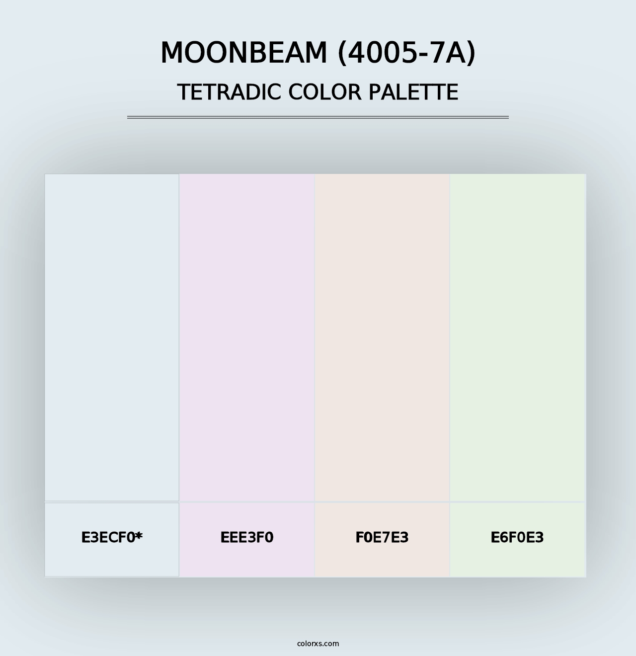 Moonbeam (4005-7A) - Tetradic Color Palette