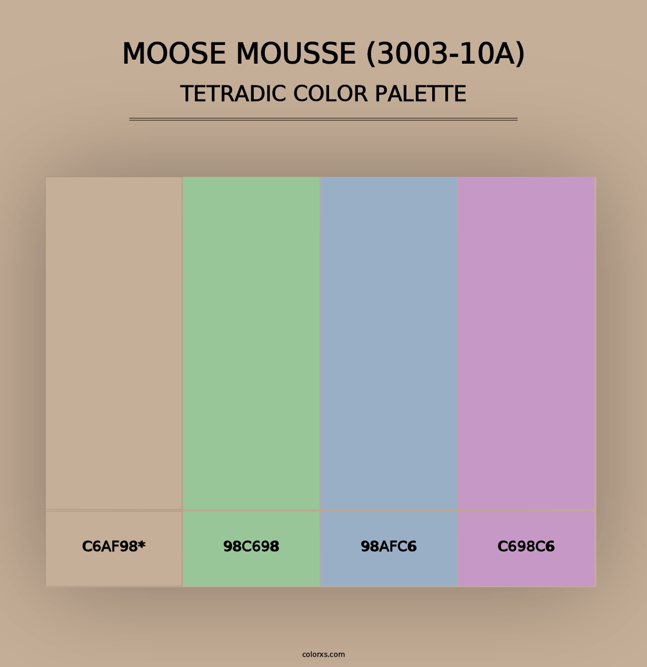 Moose Mousse (3003-10A) - Tetradic Color Palette