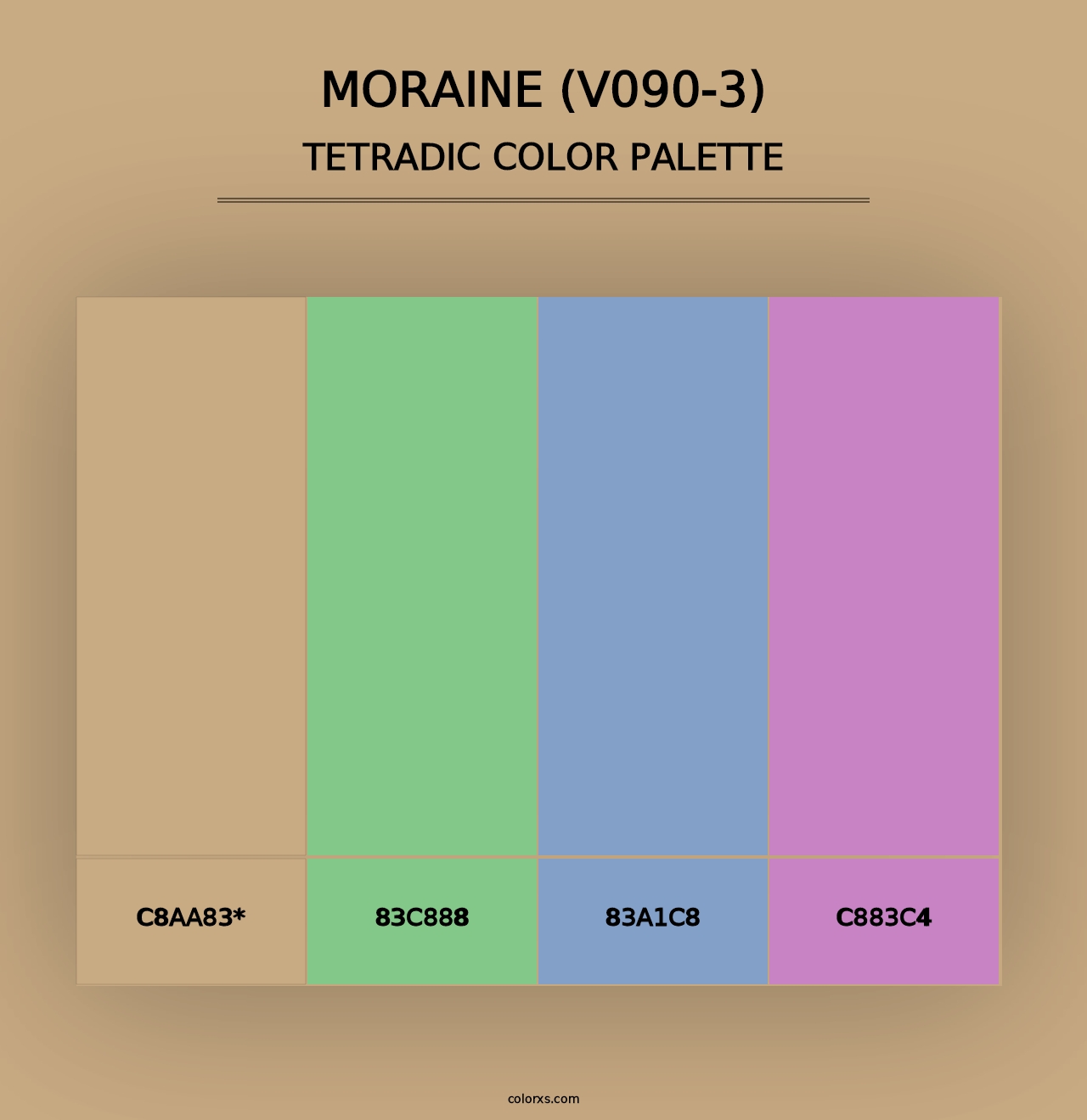 Moraine (V090-3) - Tetradic Color Palette