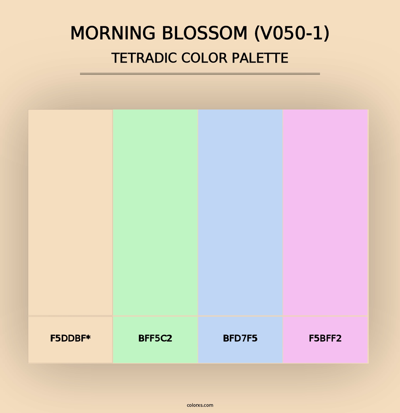 Morning Blossom (V050-1) - Tetradic Color Palette