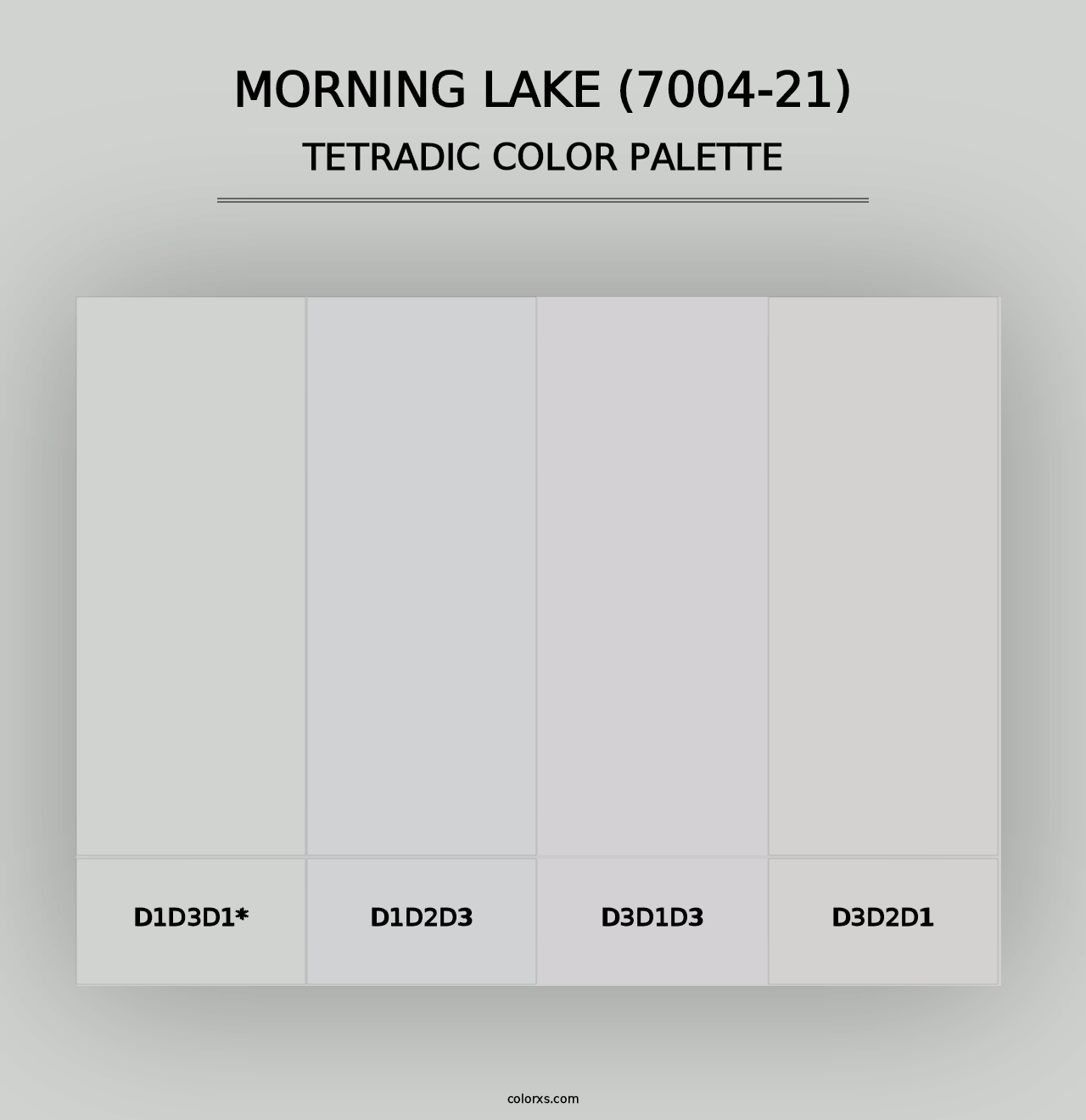 Morning Lake (7004-21) - Tetradic Color Palette