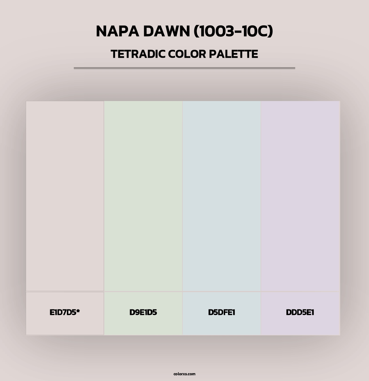 Napa Dawn (1003-10C) - Tetradic Color Palette