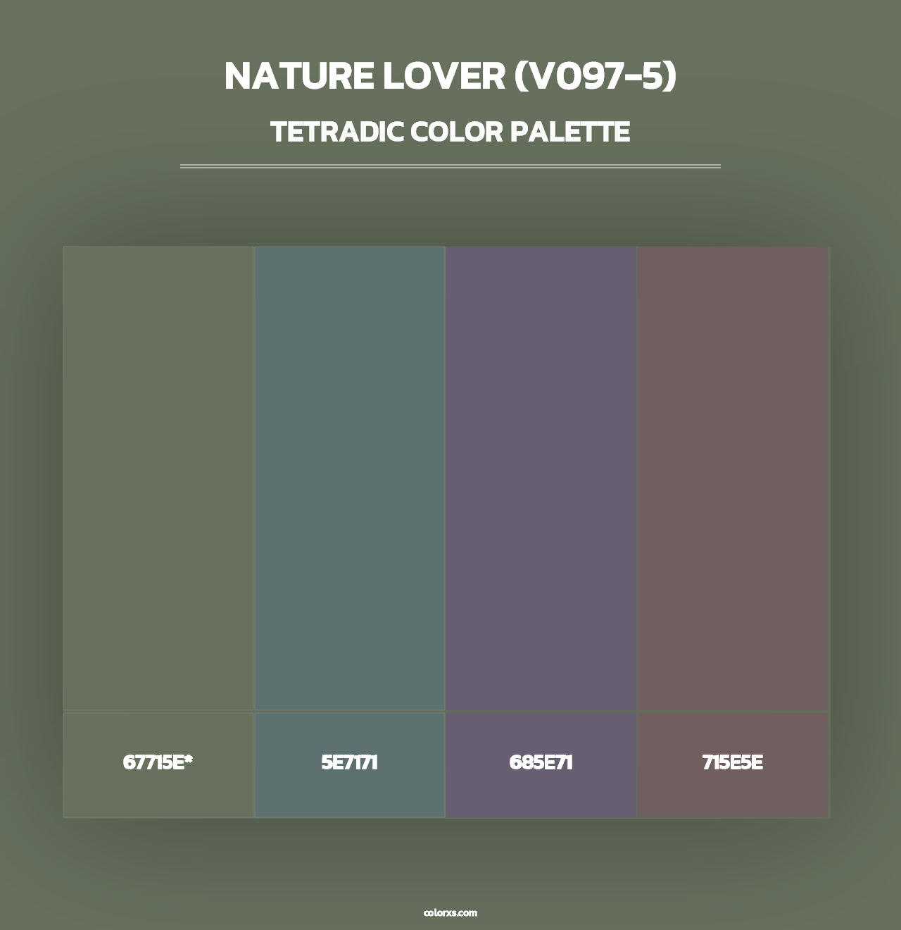 Nature Lover (V097-5) - Tetradic Color Palette