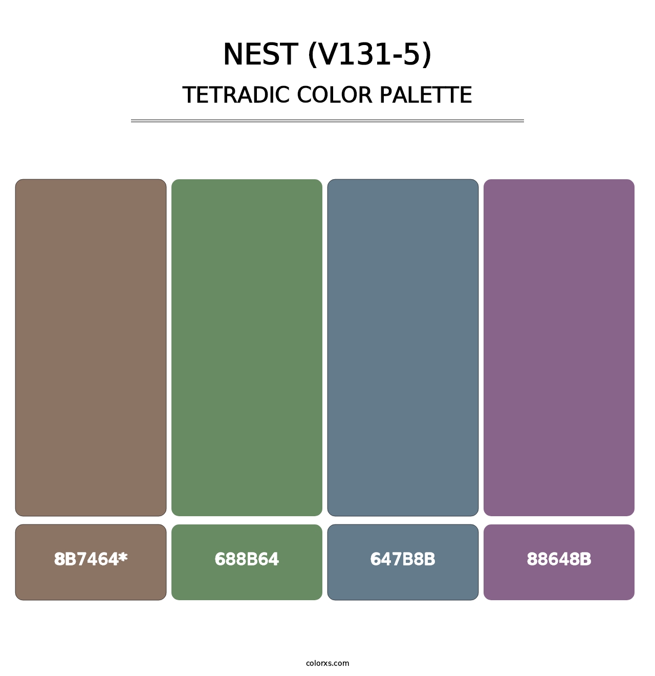 Nest (V131-5) - Tetradic Color Palette