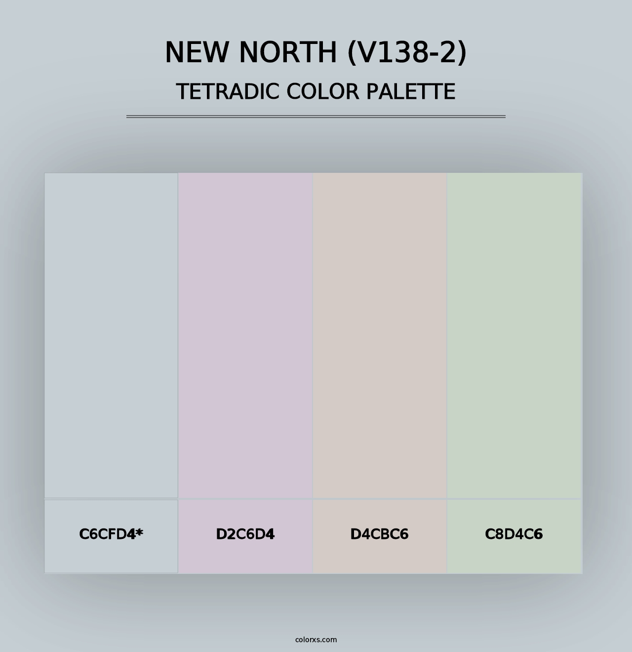 New North (V138-2) - Tetradic Color Palette