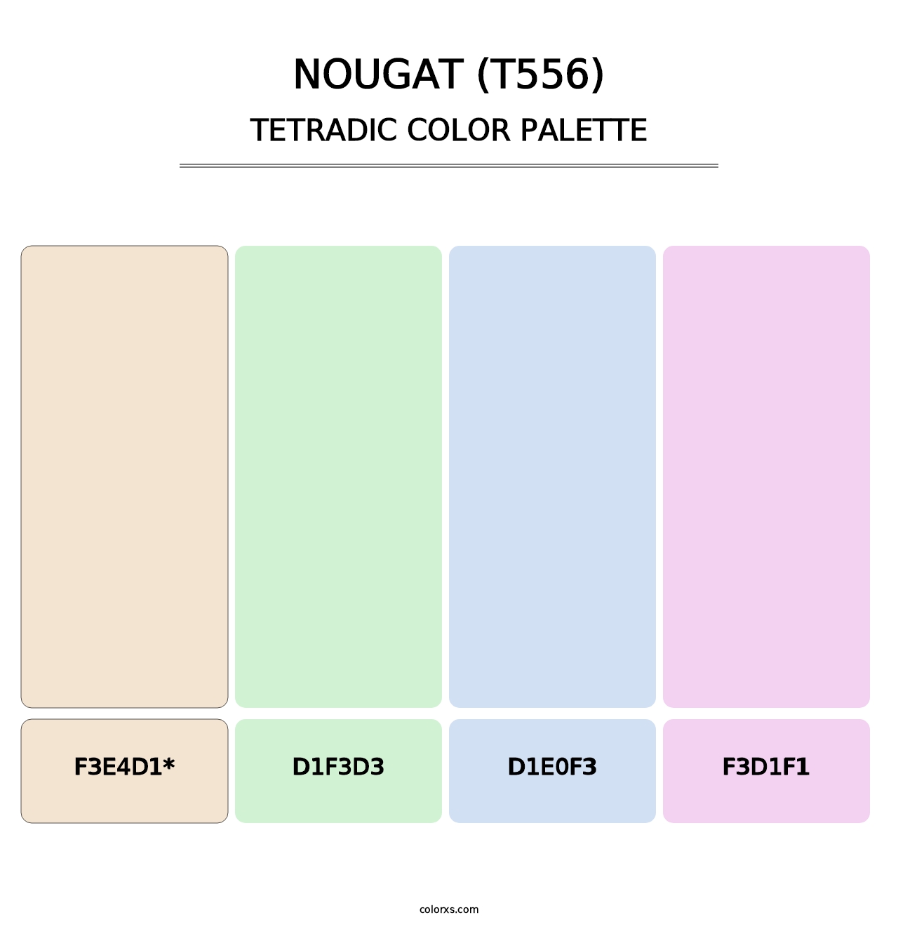Nougat (T556) - Tetradic Color Palette
