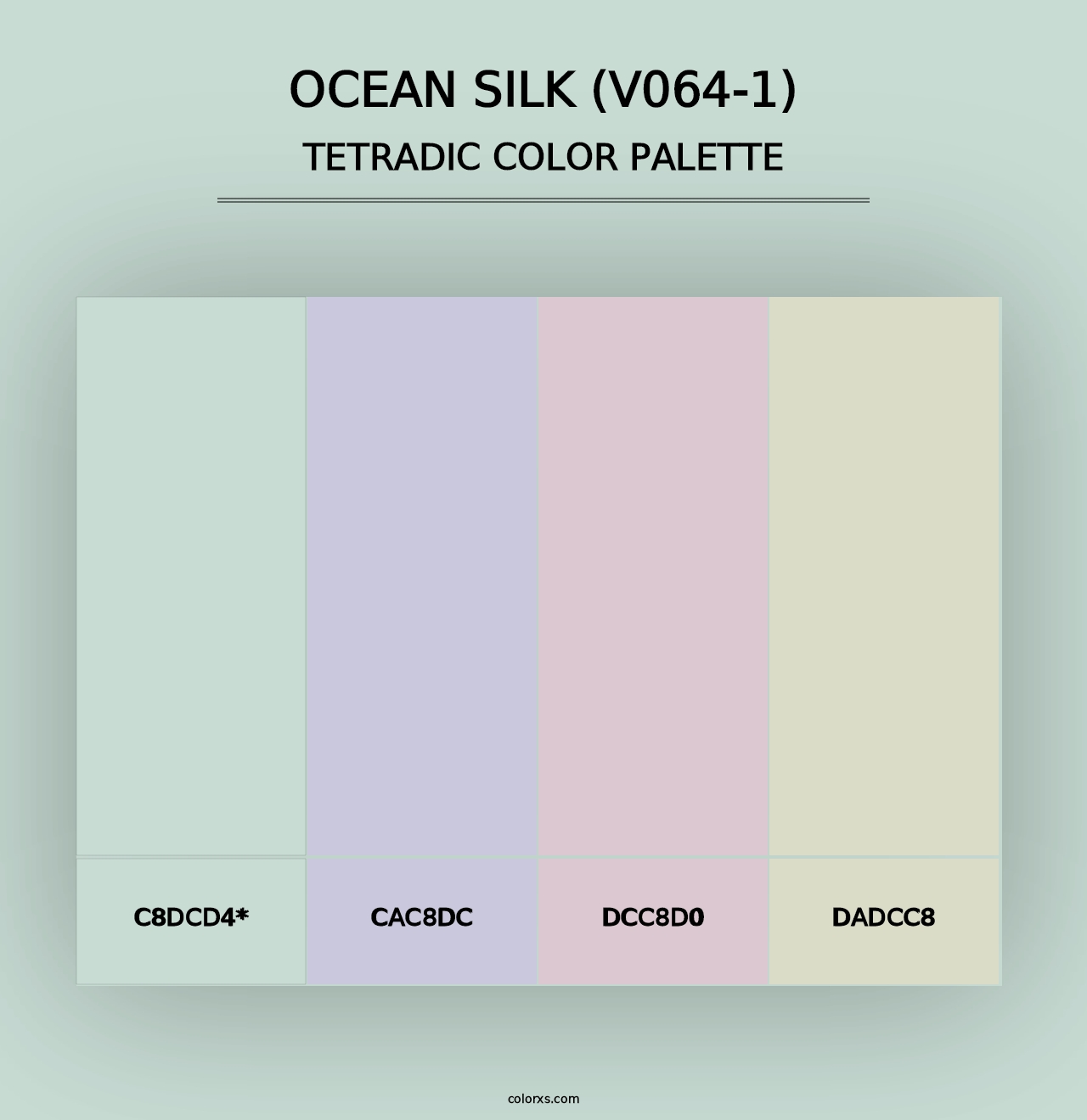 Ocean Silk (V064-1) - Tetradic Color Palette