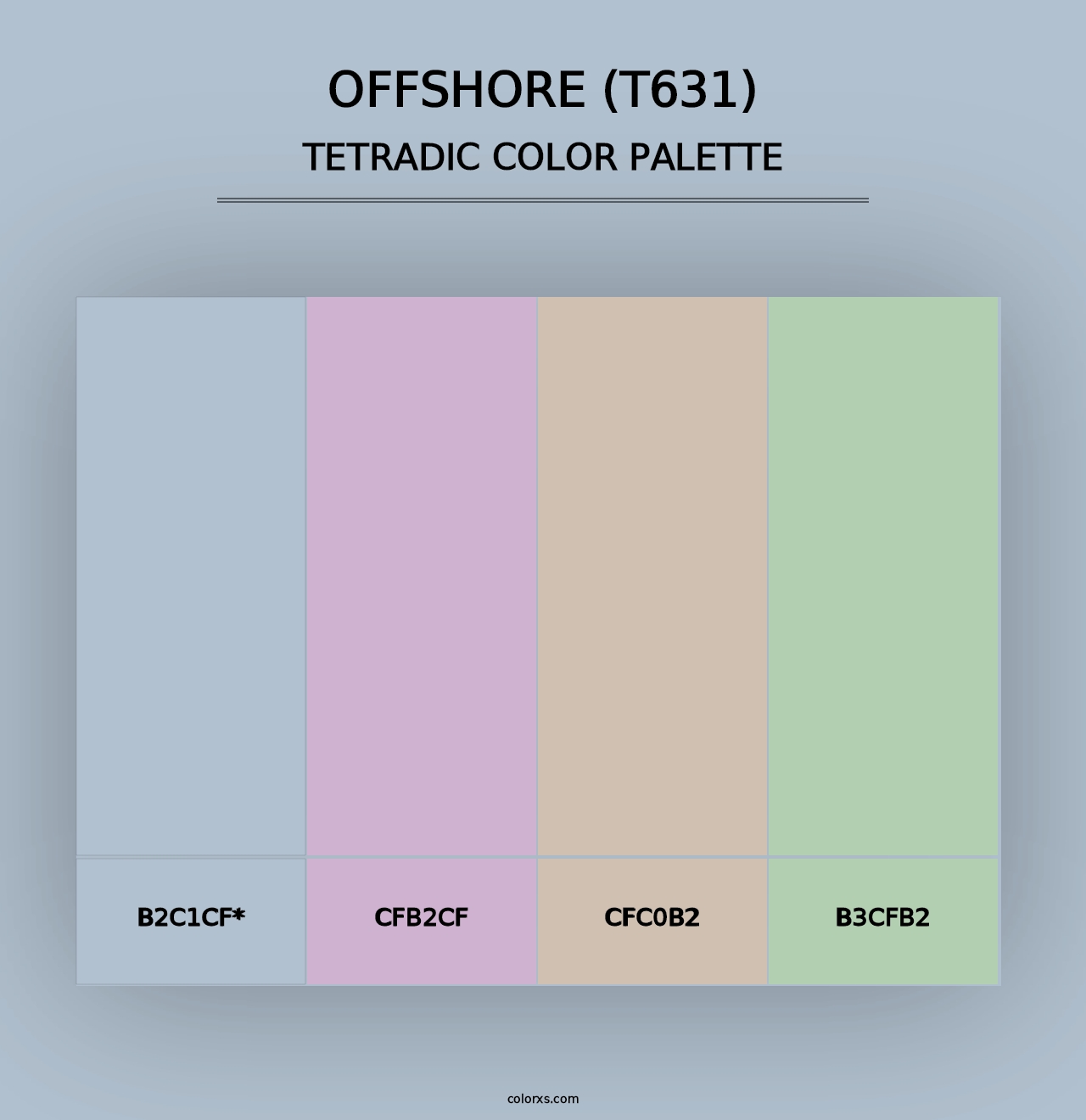 Offshore (T631) - Tetradic Color Palette