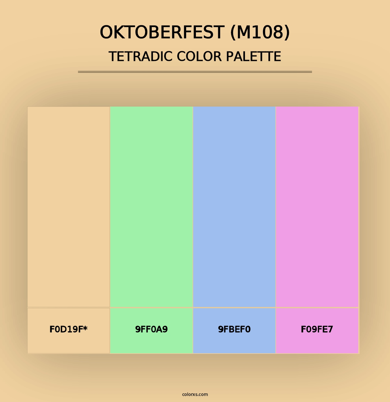 Oktoberfest (M108) - Tetradic Color Palette