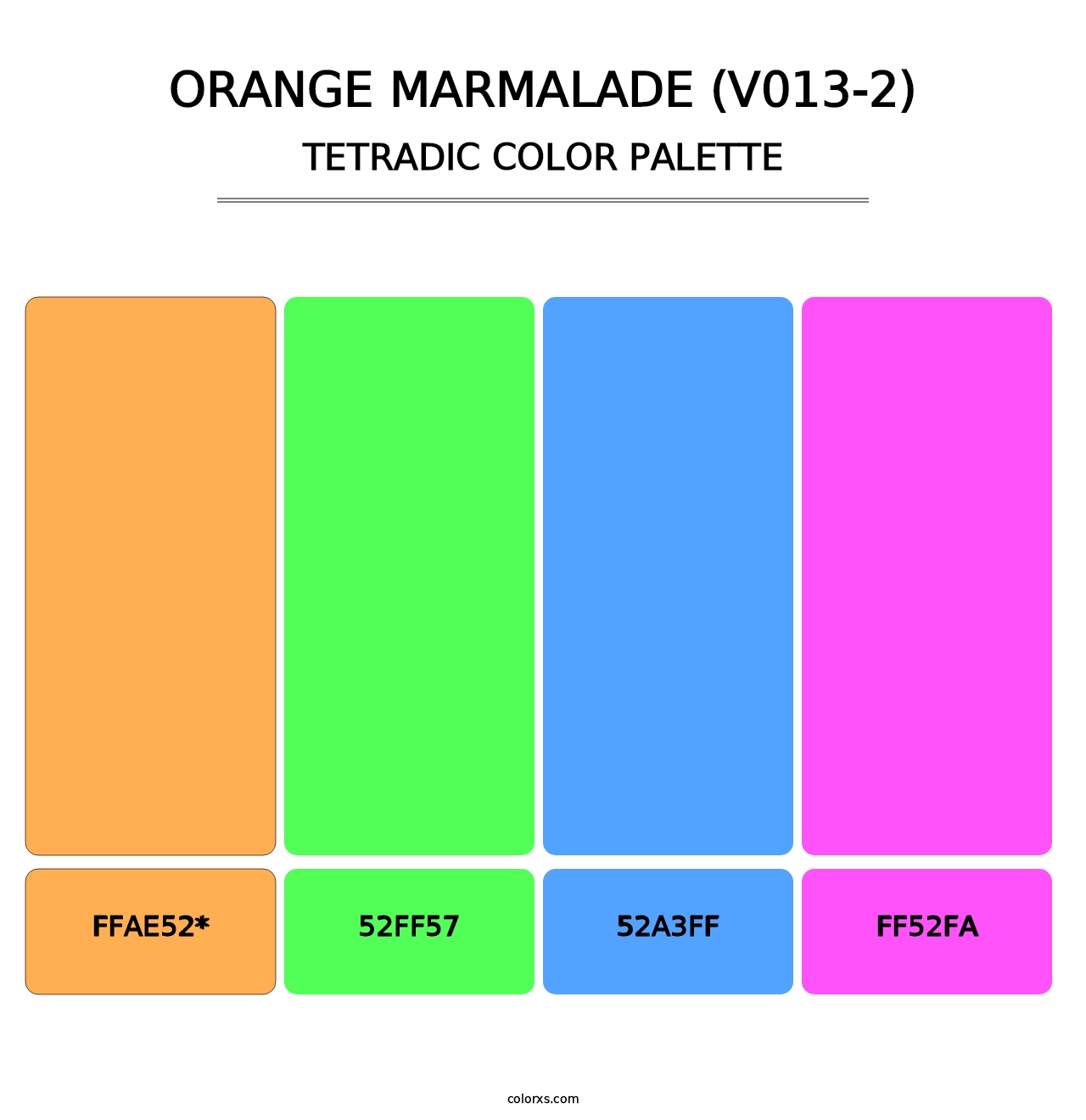 Orange Marmalade (V013-2) - Tetradic Color Palette