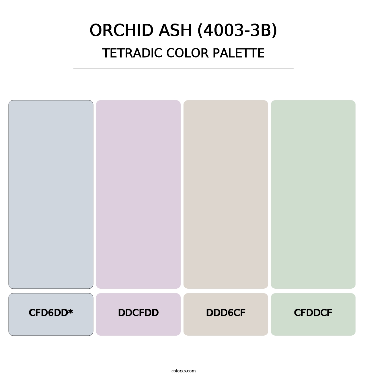 Orchid Ash (4003-3B) - Tetradic Color Palette