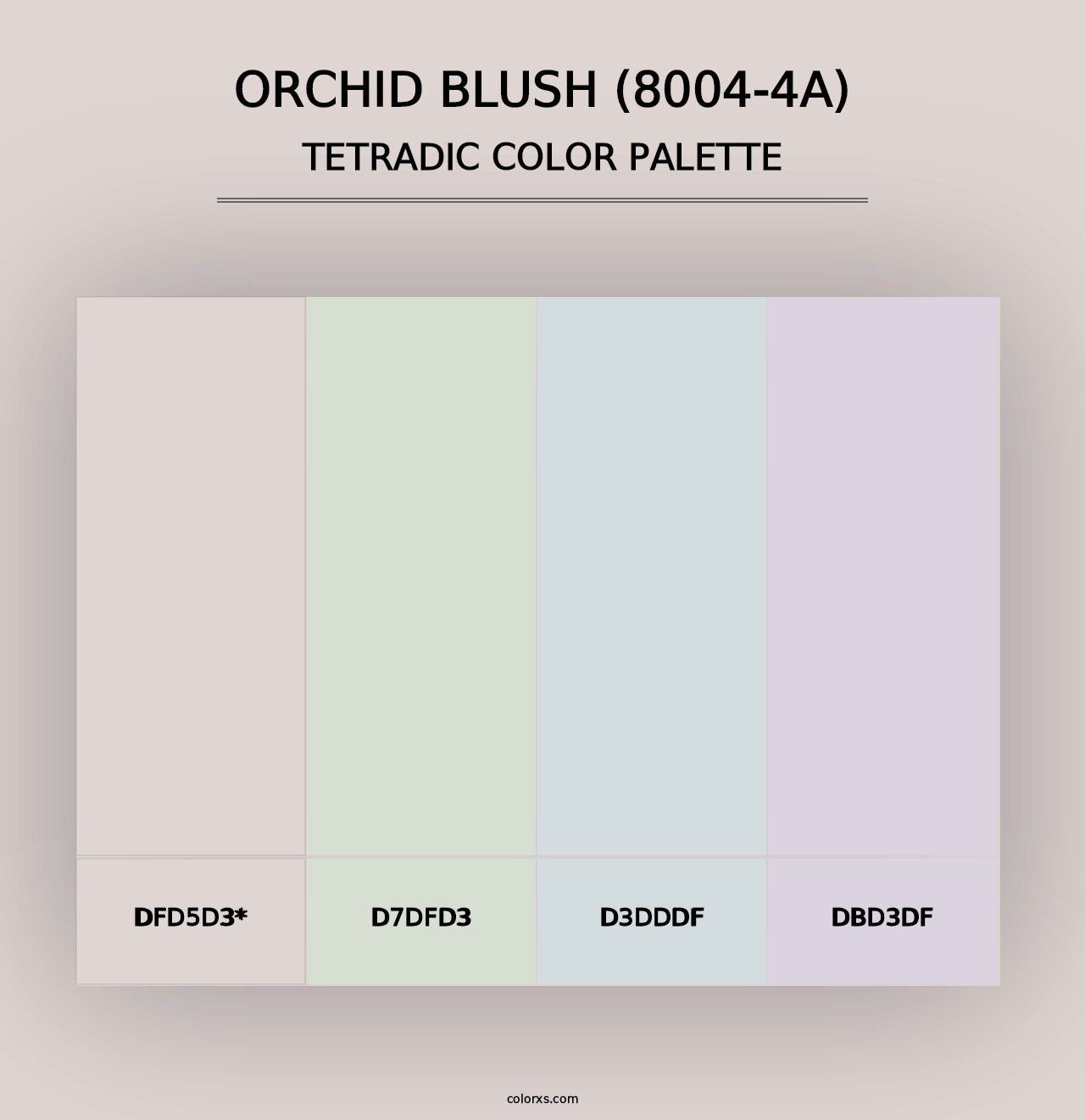 Orchid Blush (8004-4A) - Tetradic Color Palette