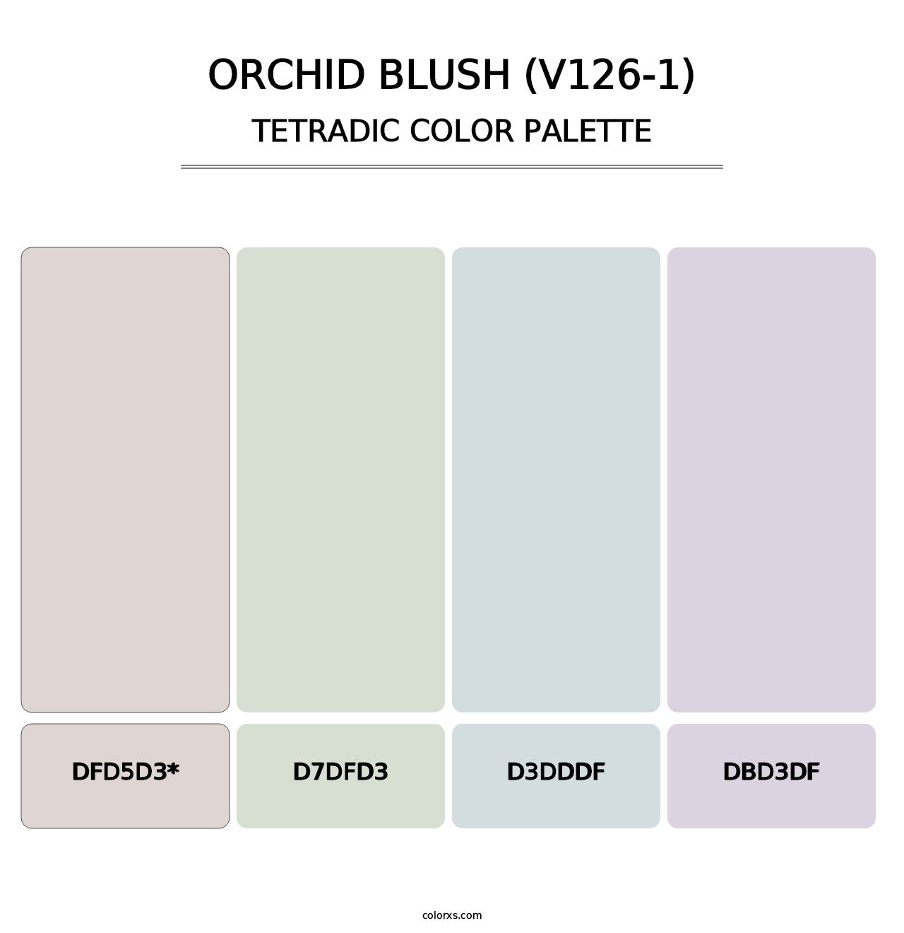 Orchid Blush (V126-1) - Tetradic Color Palette