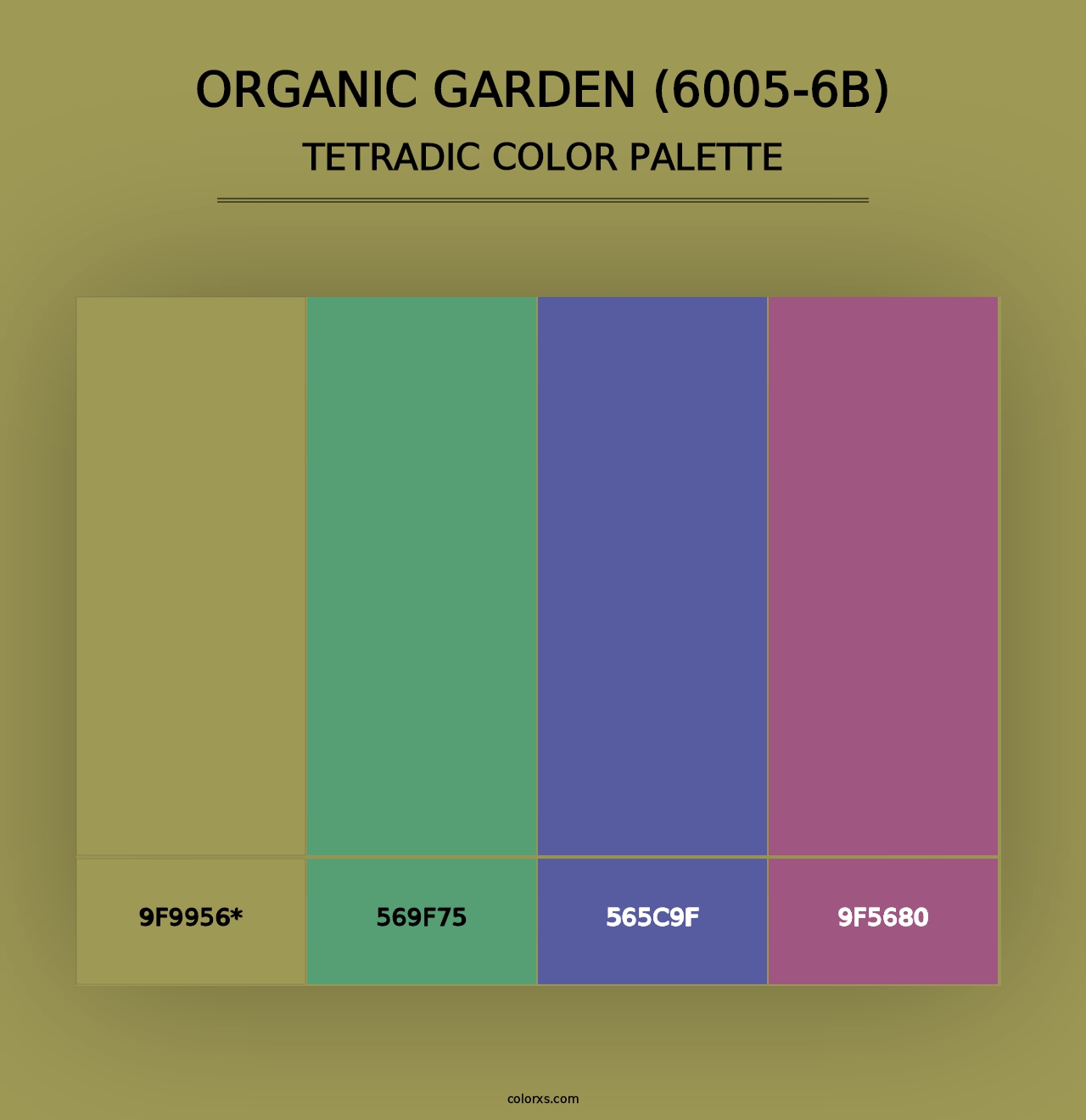 Organic Garden (6005-6B) - Tetradic Color Palette