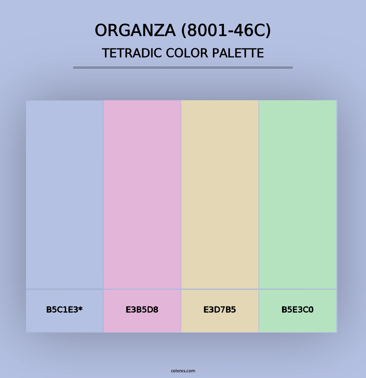 Organza (8001-46C) - Tetradic Color Palette