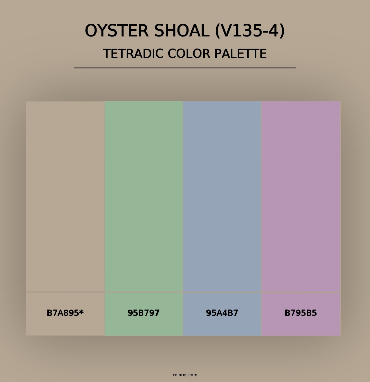 Oyster Shoal (V135-4) - Tetradic Color Palette