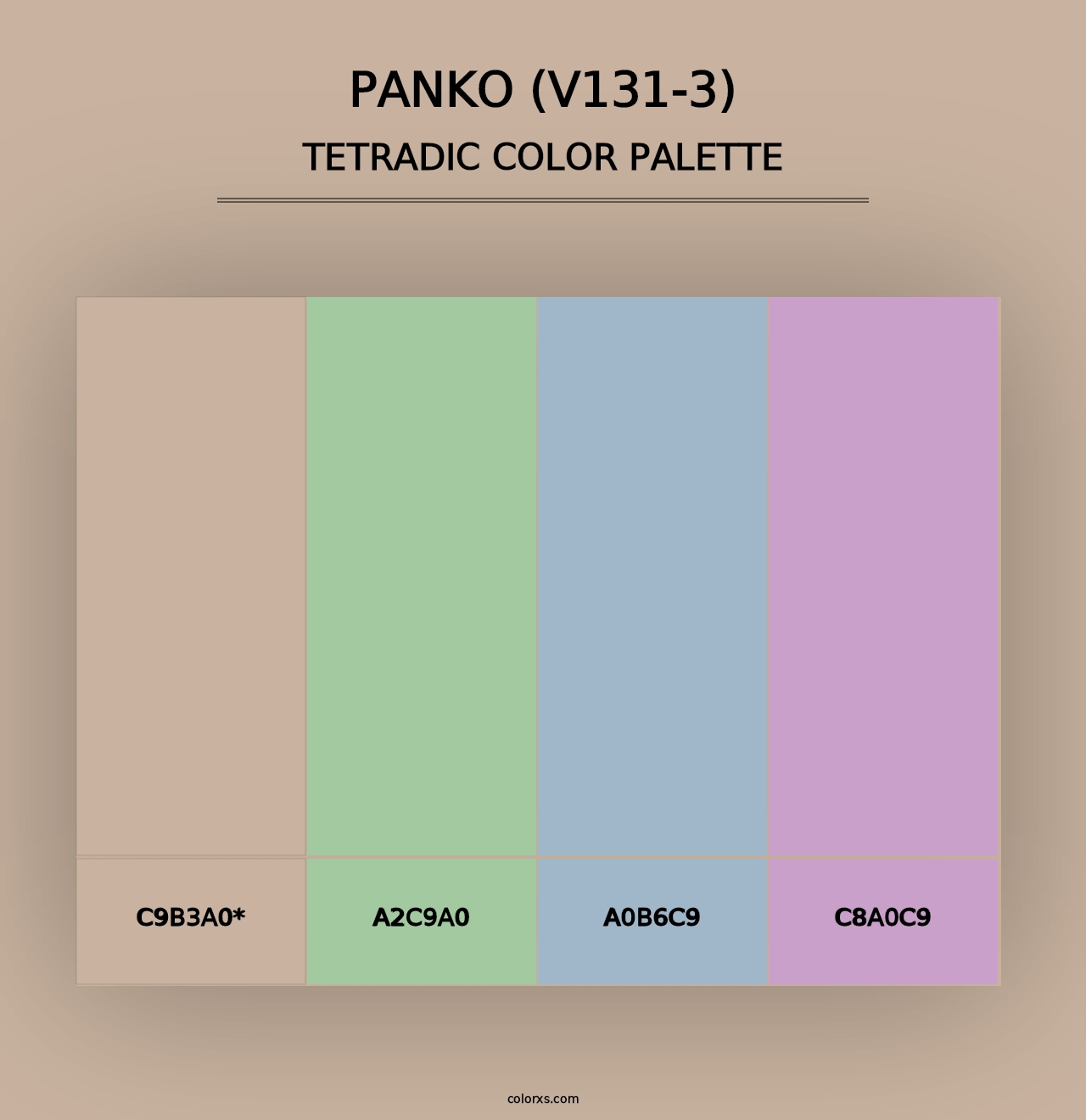 Panko (V131-3) - Tetradic Color Palette