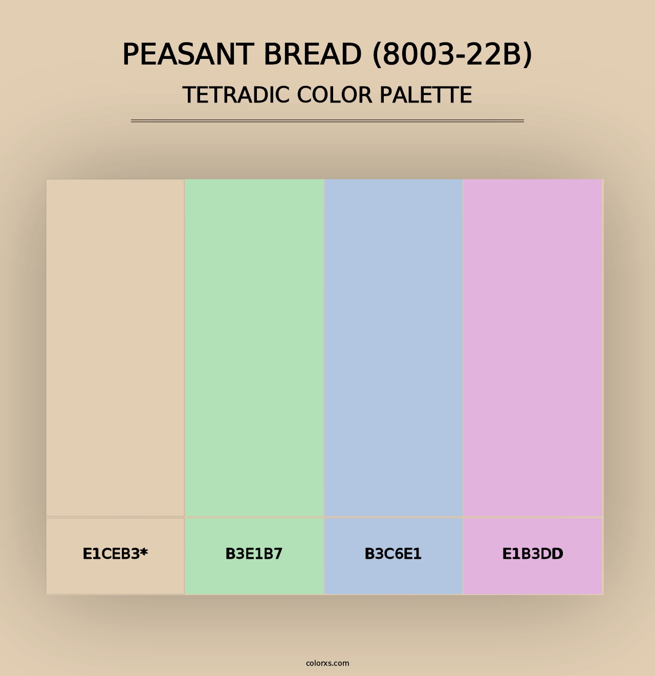 Peasant Bread (8003-22B) - Tetradic Color Palette