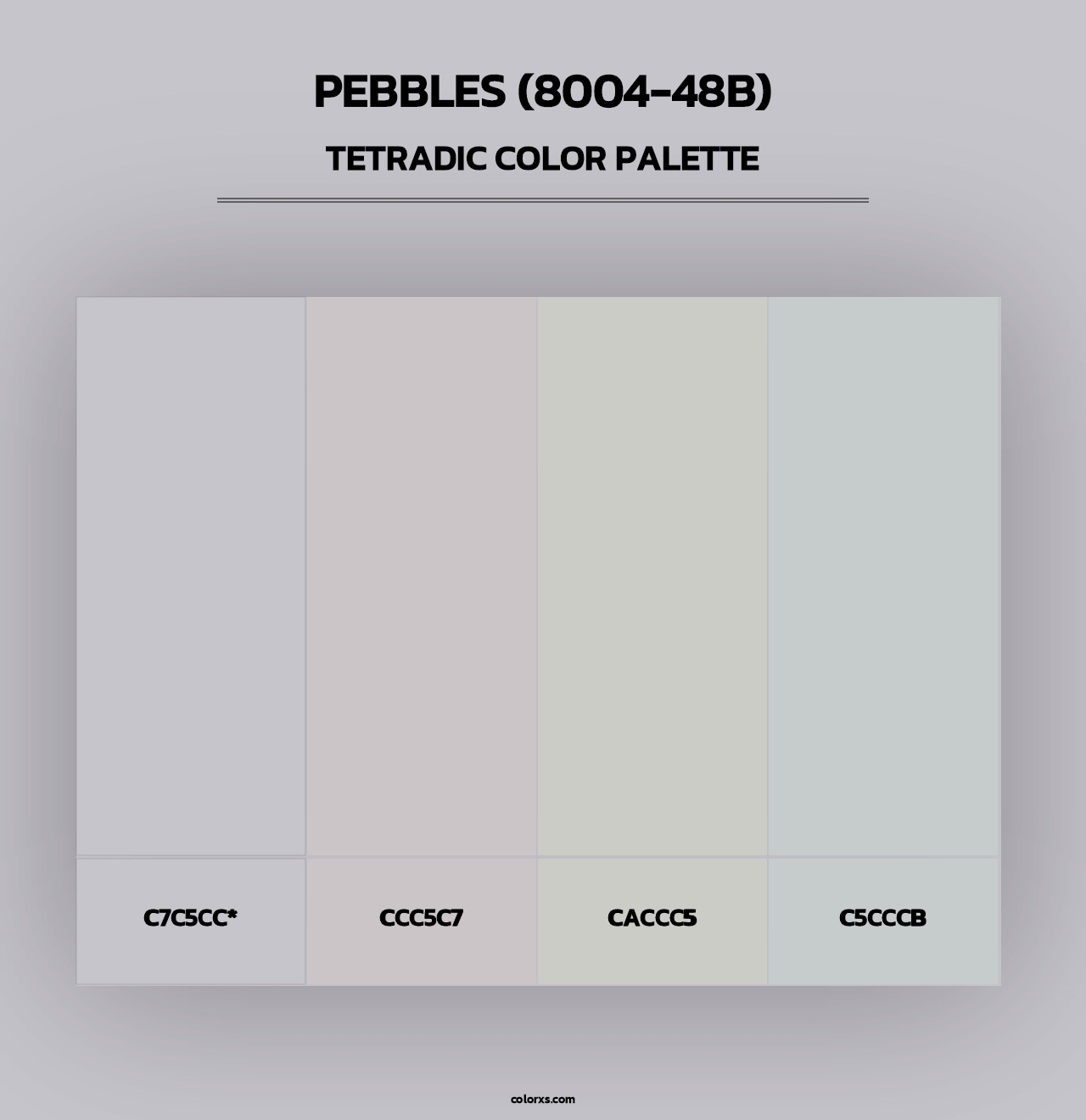 Pebbles (8004-48B) - Tetradic Color Palette