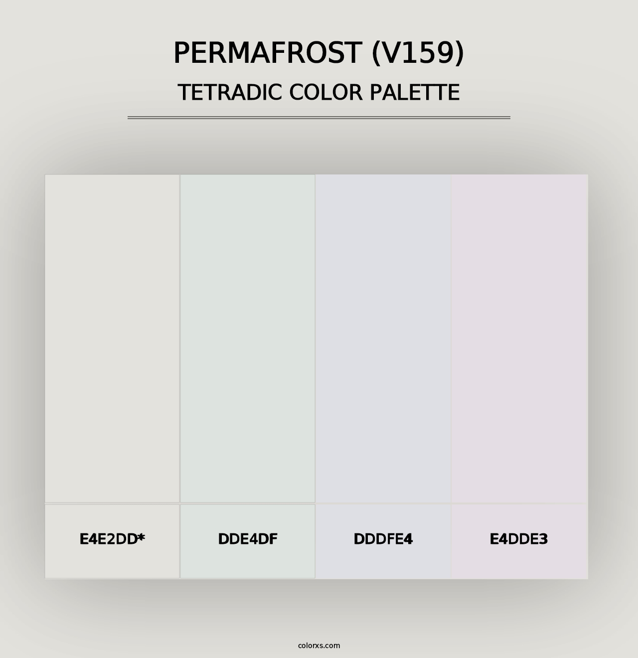 Permafrost (V159) - Tetradic Color Palette