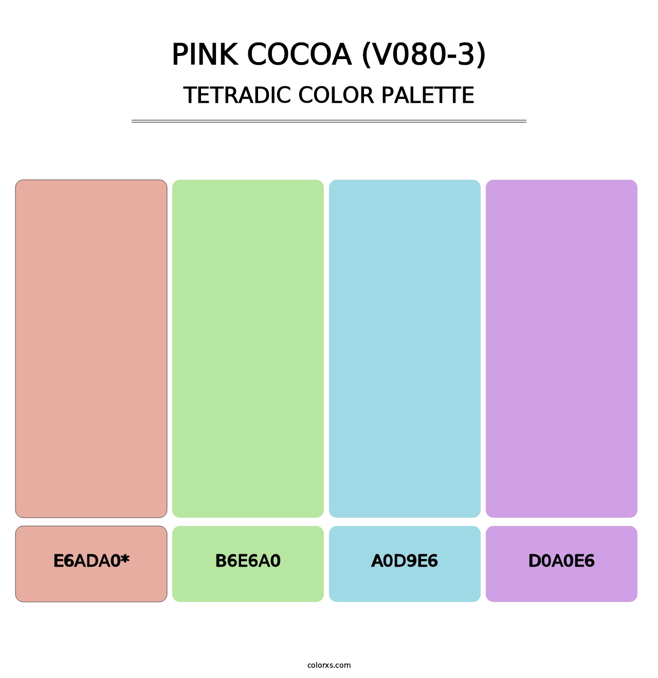 Pink Cocoa (V080-3) - Tetradic Color Palette