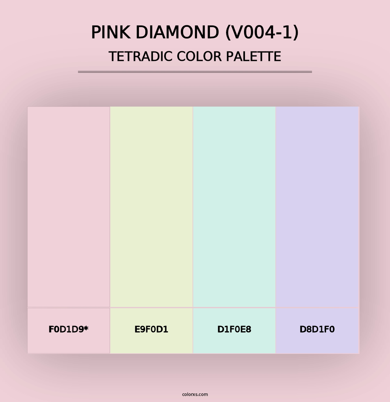 Pink Diamond (V004-1) - Tetradic Color Palette