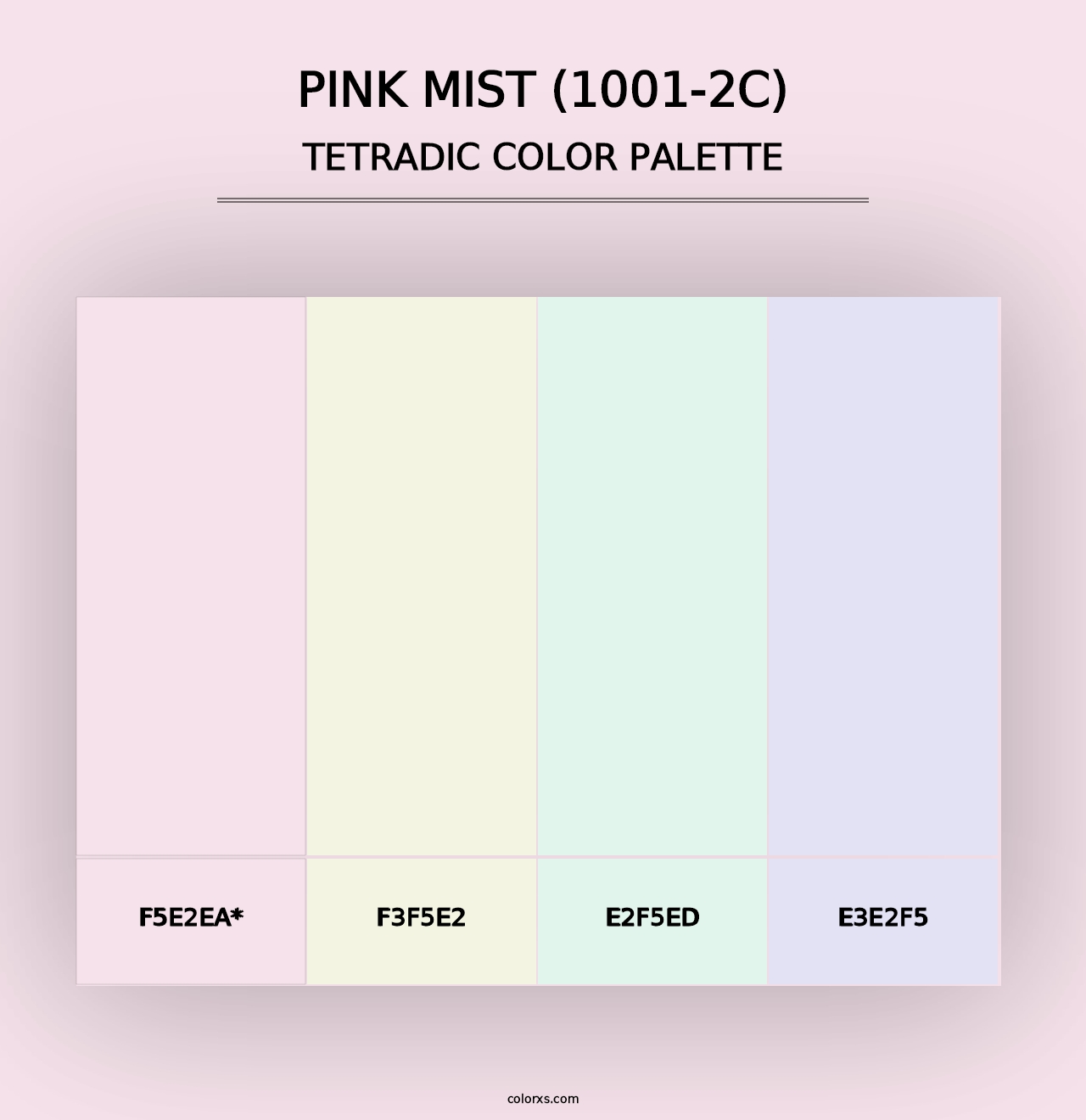 Pink Mist (1001-2C) - Tetradic Color Palette