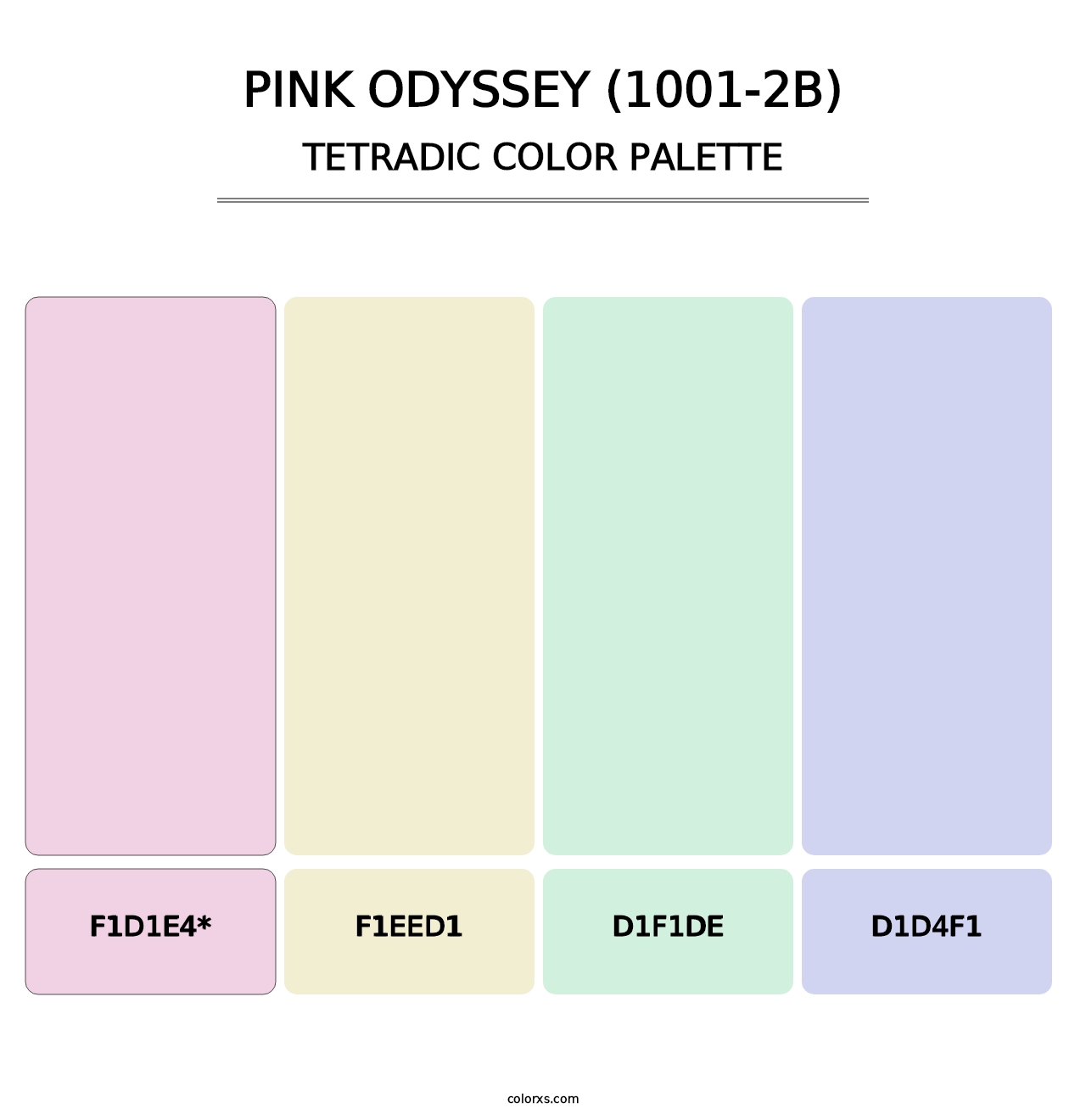 Pink Odyssey (1001-2B) - Tetradic Color Palette