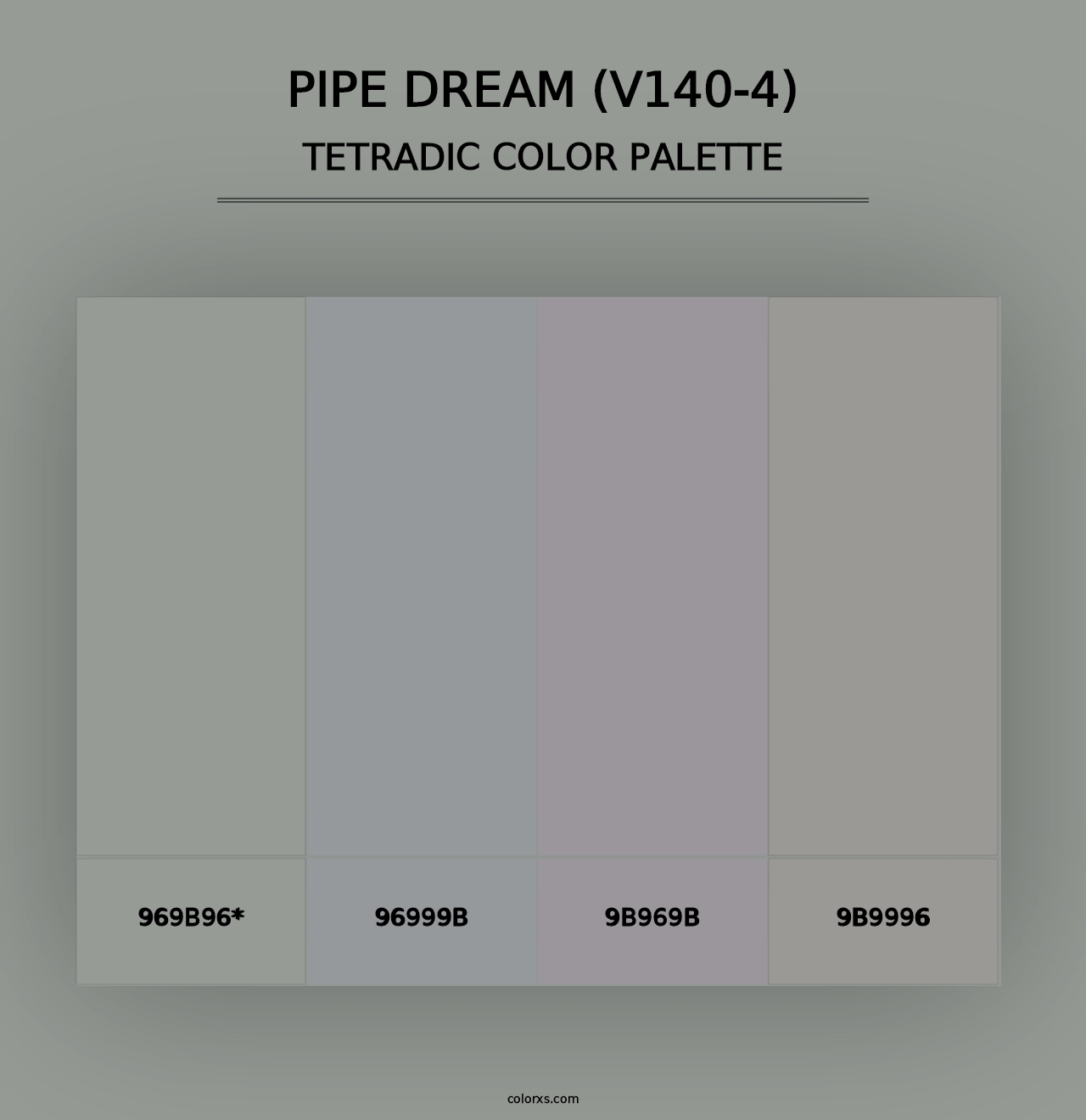 Pipe Dream (V140-4) - Tetradic Color Palette