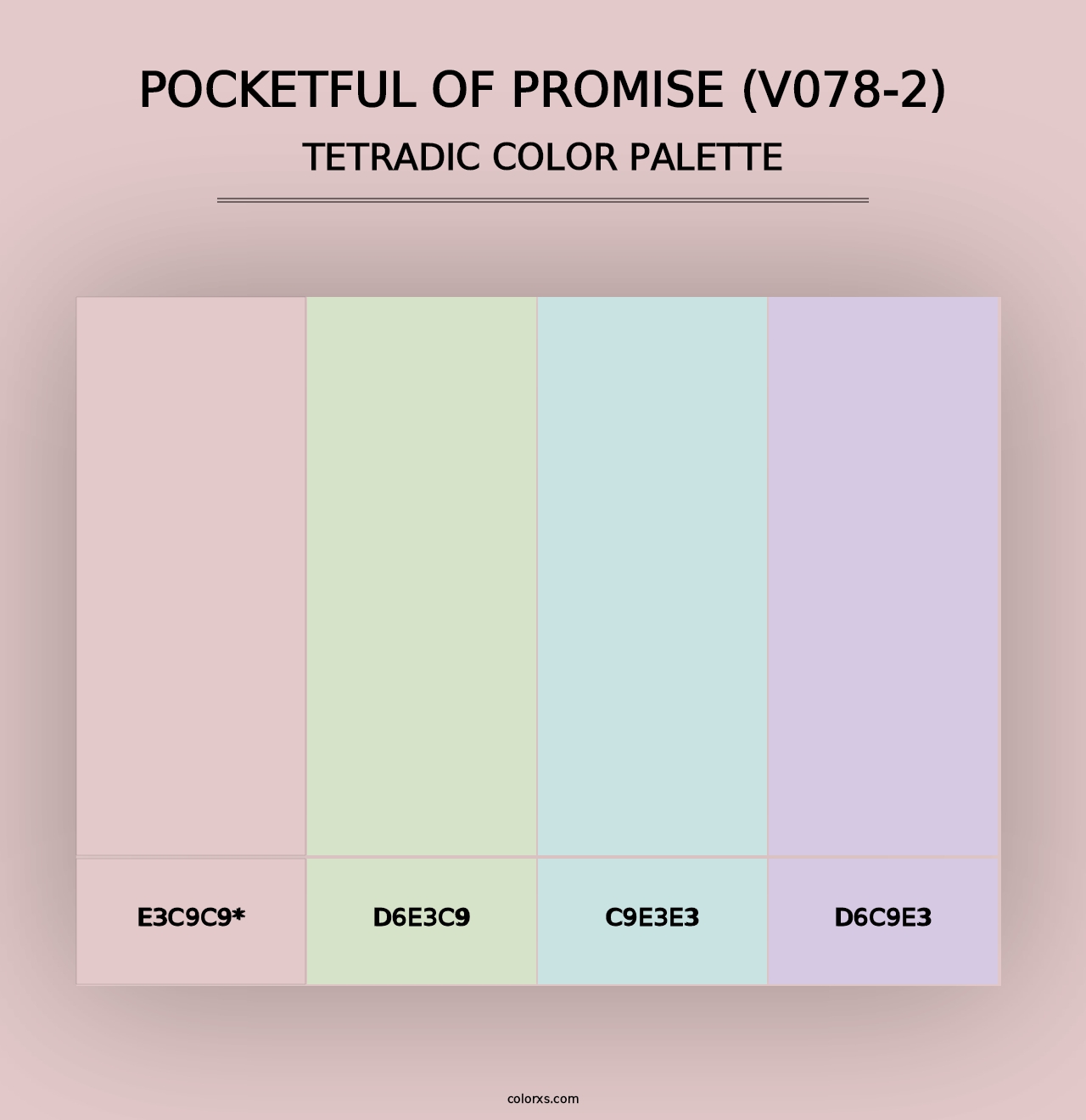 Pocketful of Promise (V078-2) - Tetradic Color Palette