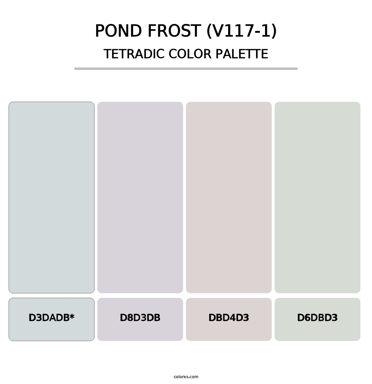 Pond Frost (V117-1) - Tetradic Color Palette