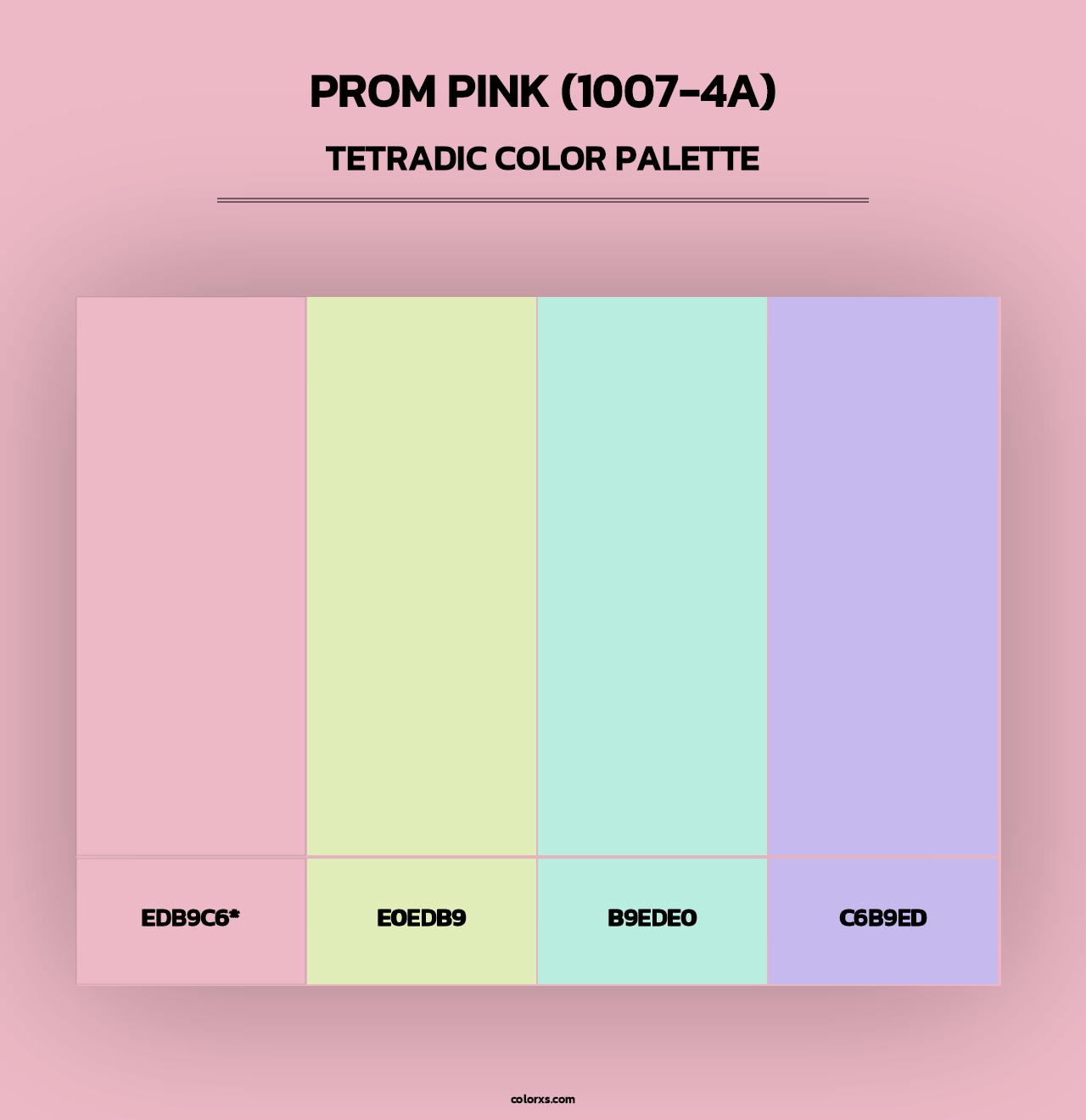 Prom Pink (1007-4A) - Tetradic Color Palette