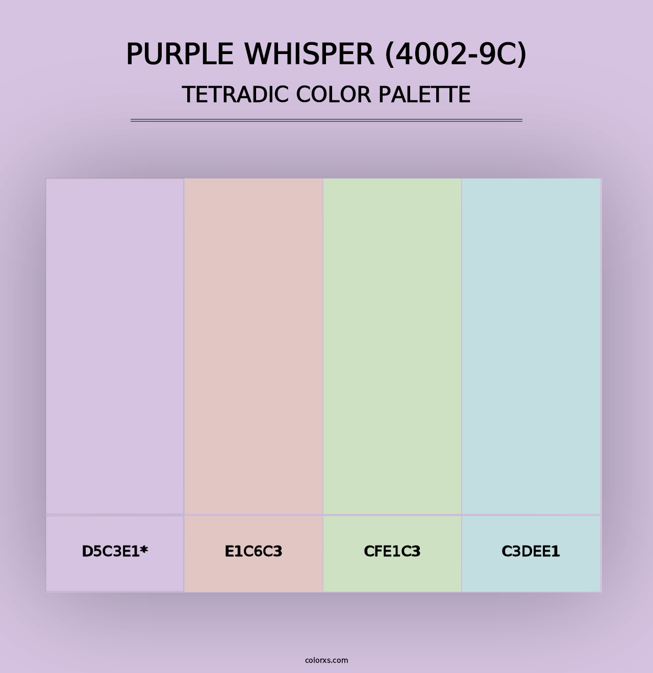 Purple Whisper (4002-9C) - Tetradic Color Palette