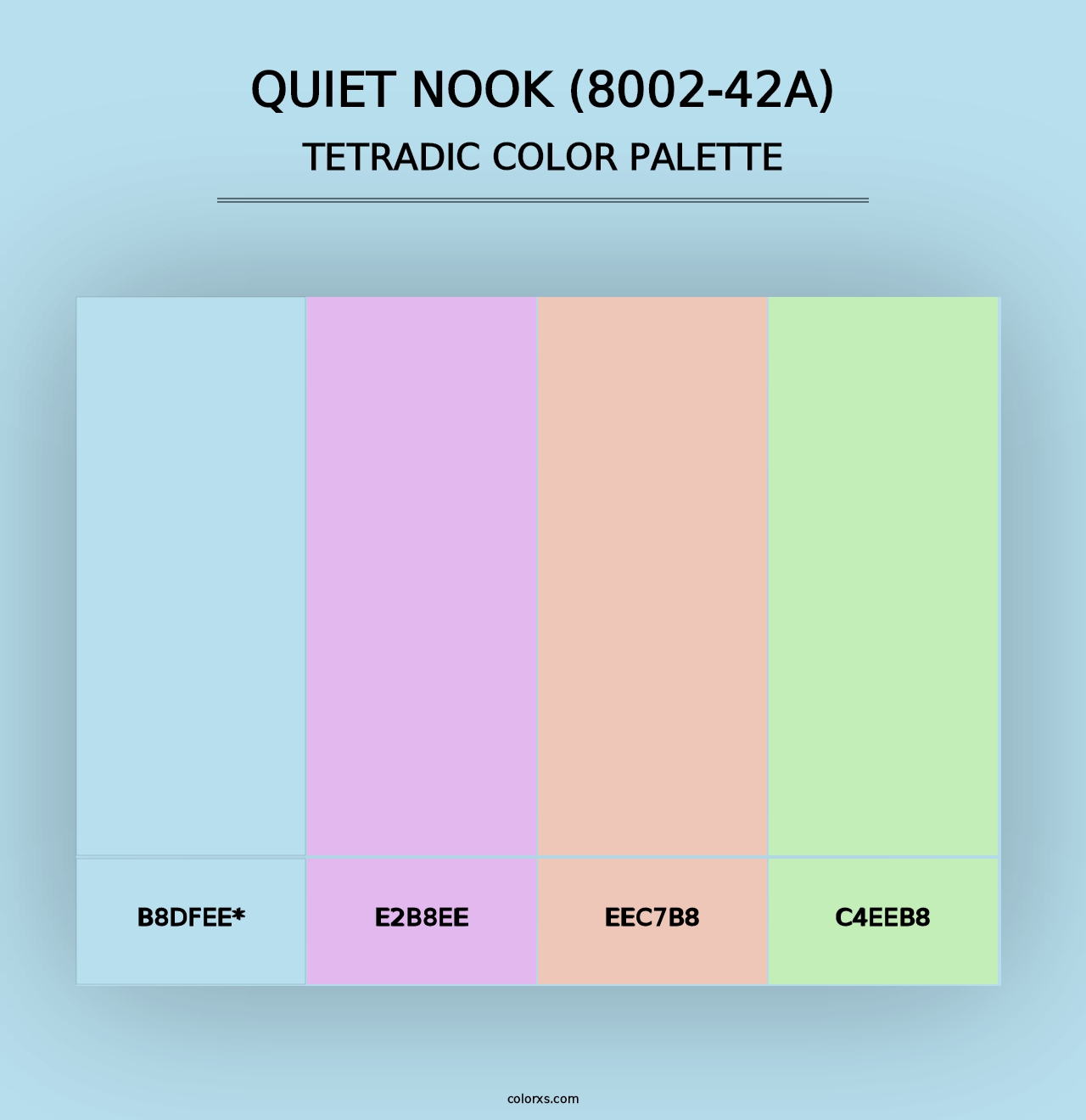 Quiet Nook (8002-42A) - Tetradic Color Palette