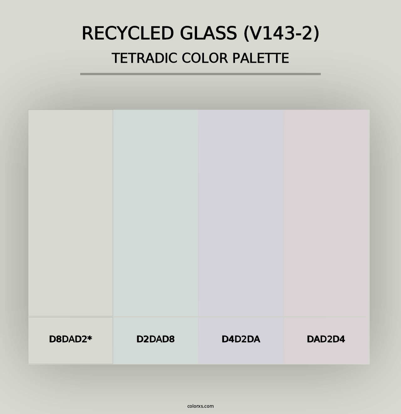 Recycled Glass (V143-2) - Tetradic Color Palette