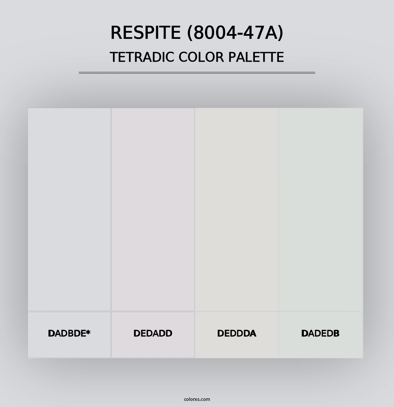 Respite (8004-47A) - Tetradic Color Palette