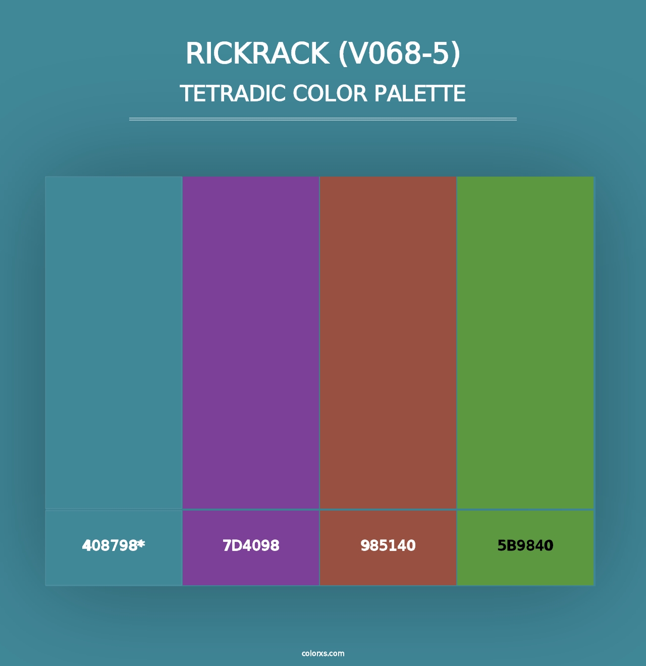 Rickrack (V068-5) - Tetradic Color Palette