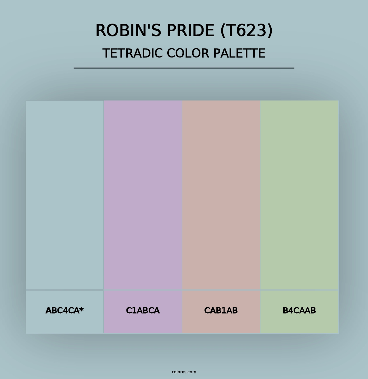 Robin's Pride (T623) - Tetradic Color Palette