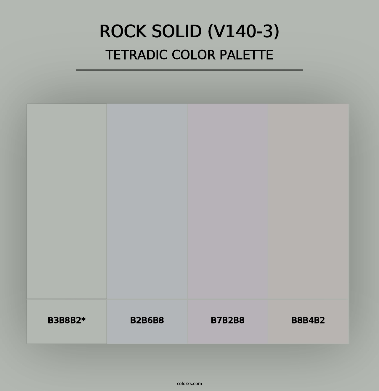 Rock Solid (V140-3) - Tetradic Color Palette