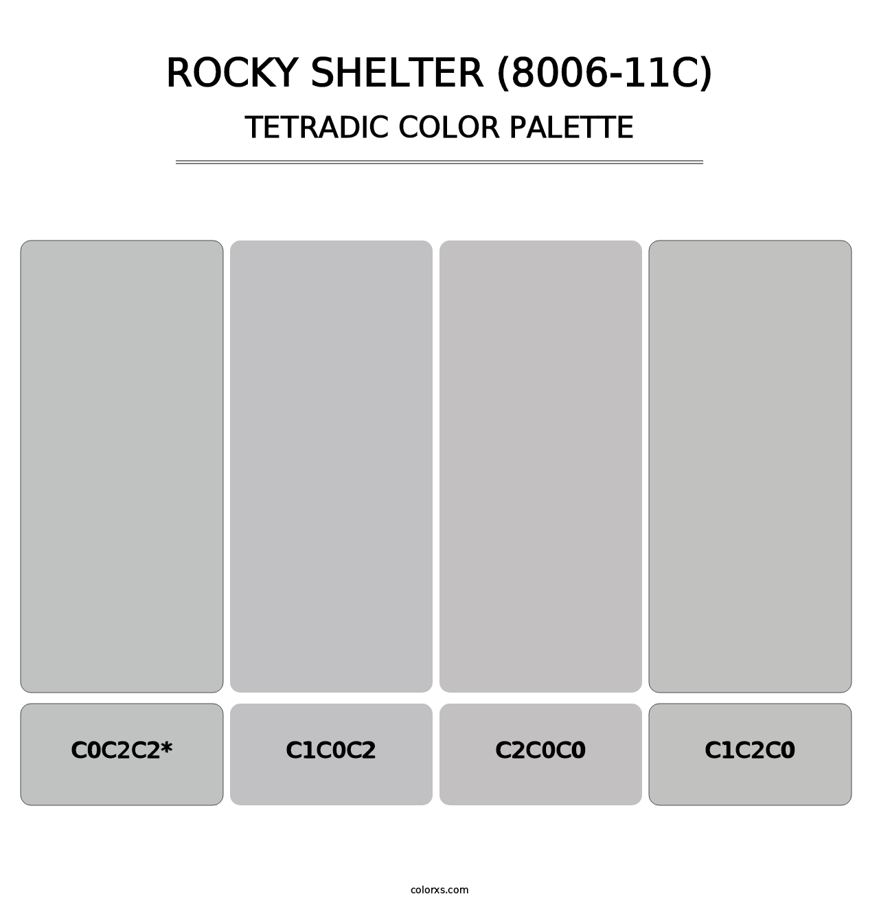 Rocky Shelter (8006-11C) - Tetradic Color Palette