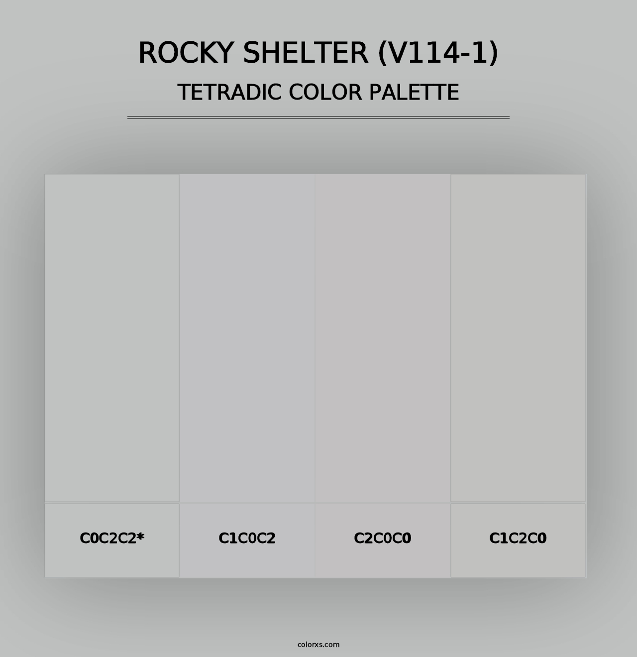 Rocky Shelter (V114-1) - Tetradic Color Palette