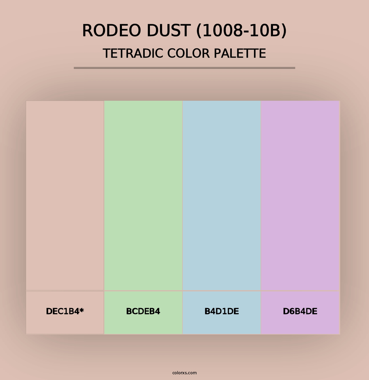 Rodeo Dust (1008-10B) - Tetradic Color Palette