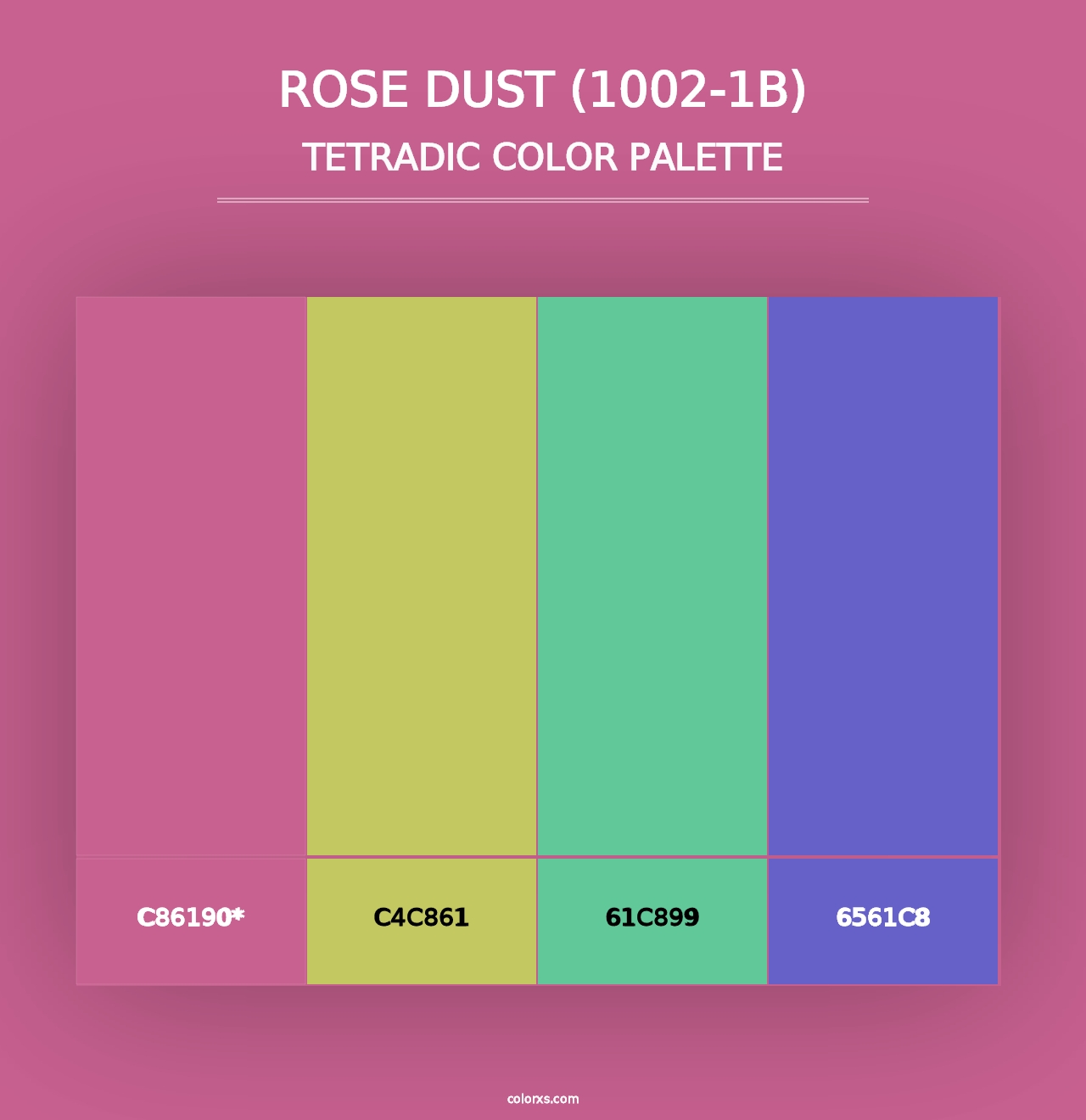 Rose Dust (1002-1B) - Tetradic Color Palette