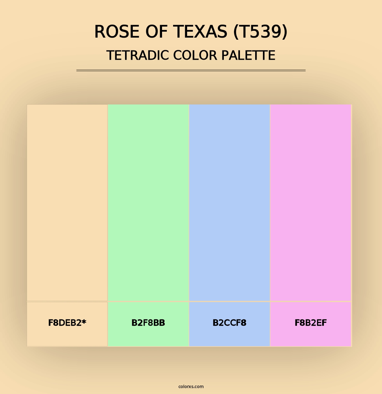 Rose of Texas (T539) - Tetradic Color Palette