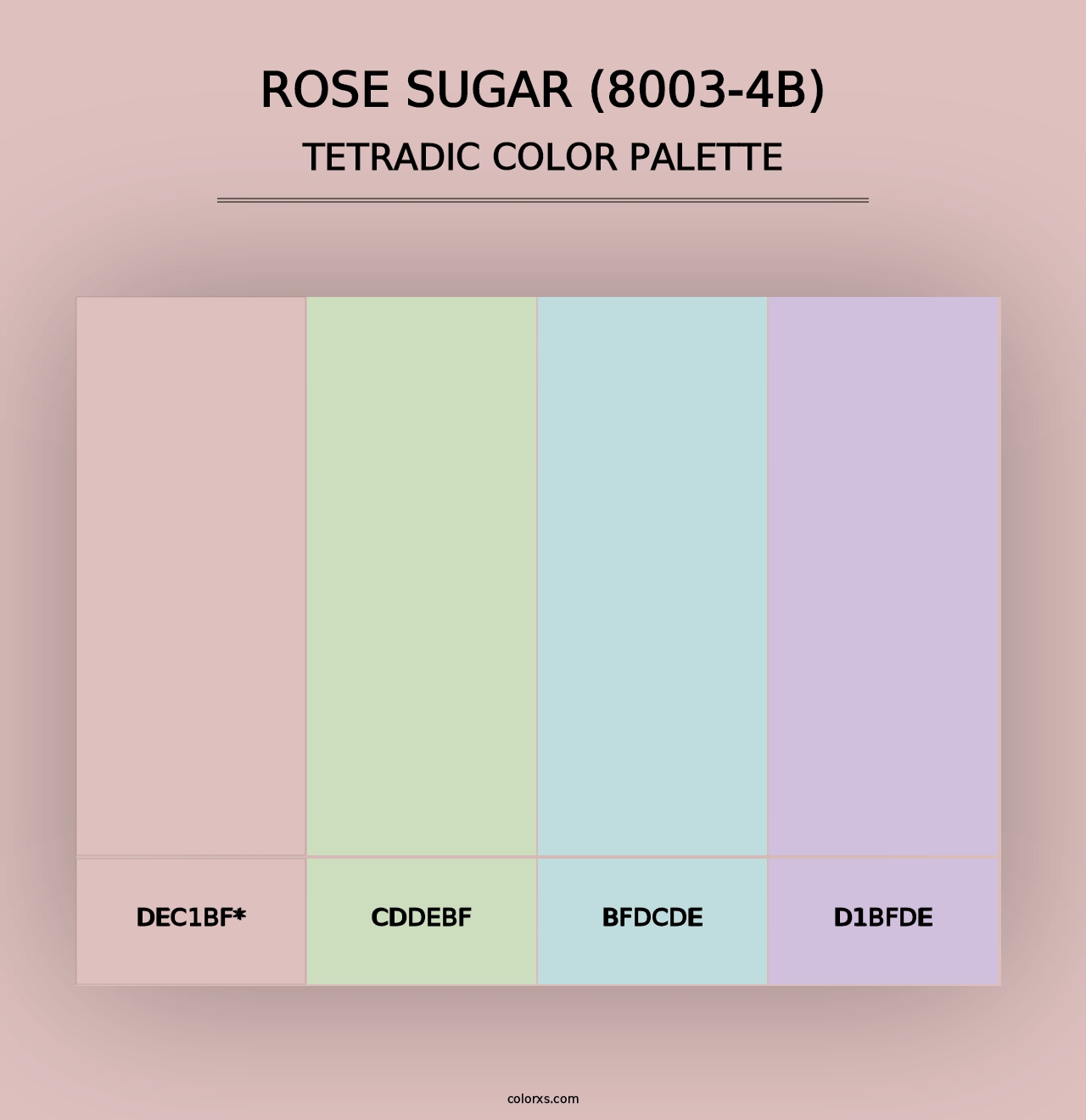 Rose Sugar (8003-4B) - Tetradic Color Palette