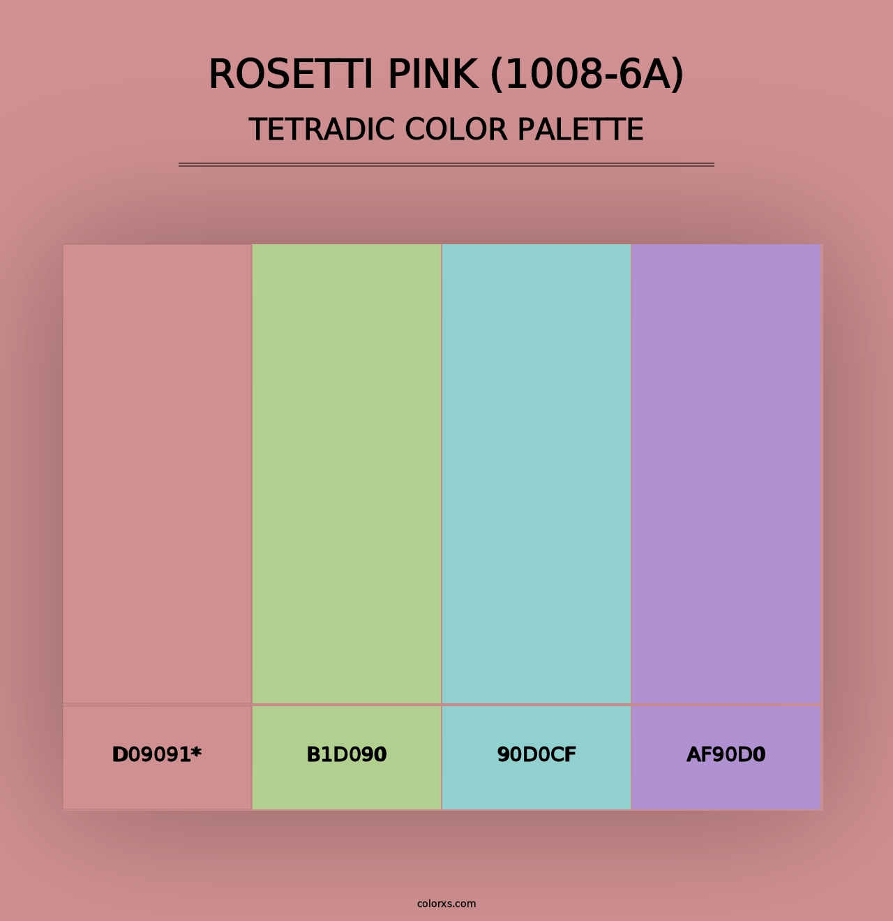 Rosetti Pink (1008-6A) - Tetradic Color Palette