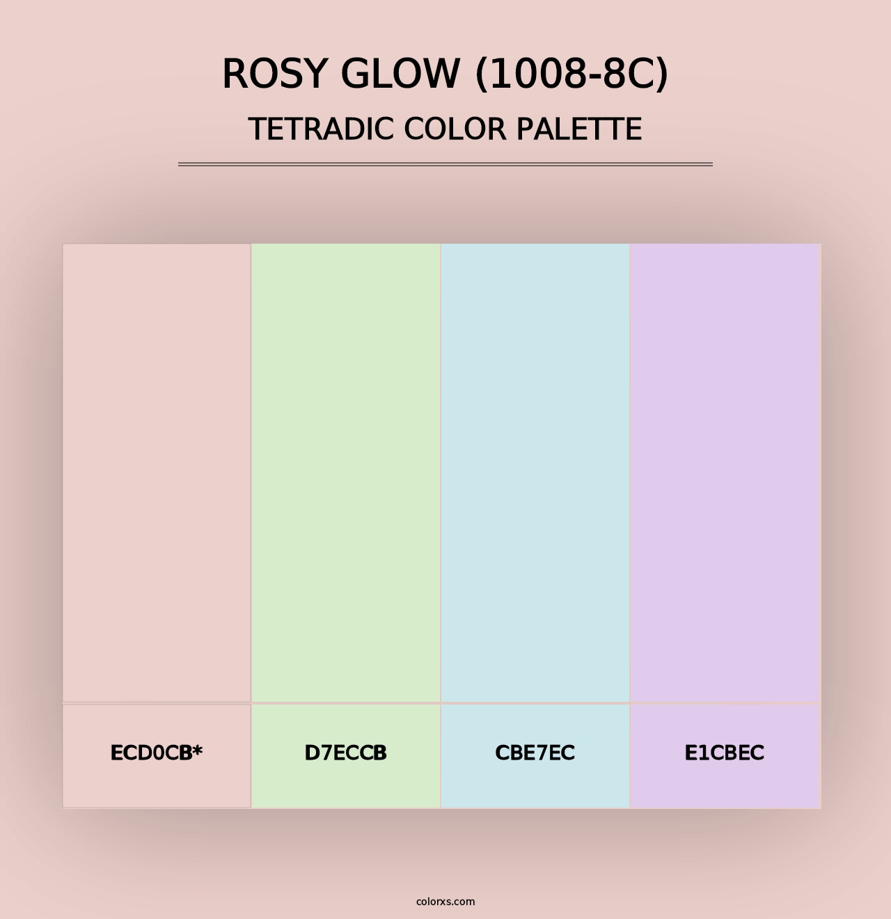 Rosy Glow (1008-8C) - Tetradic Color Palette