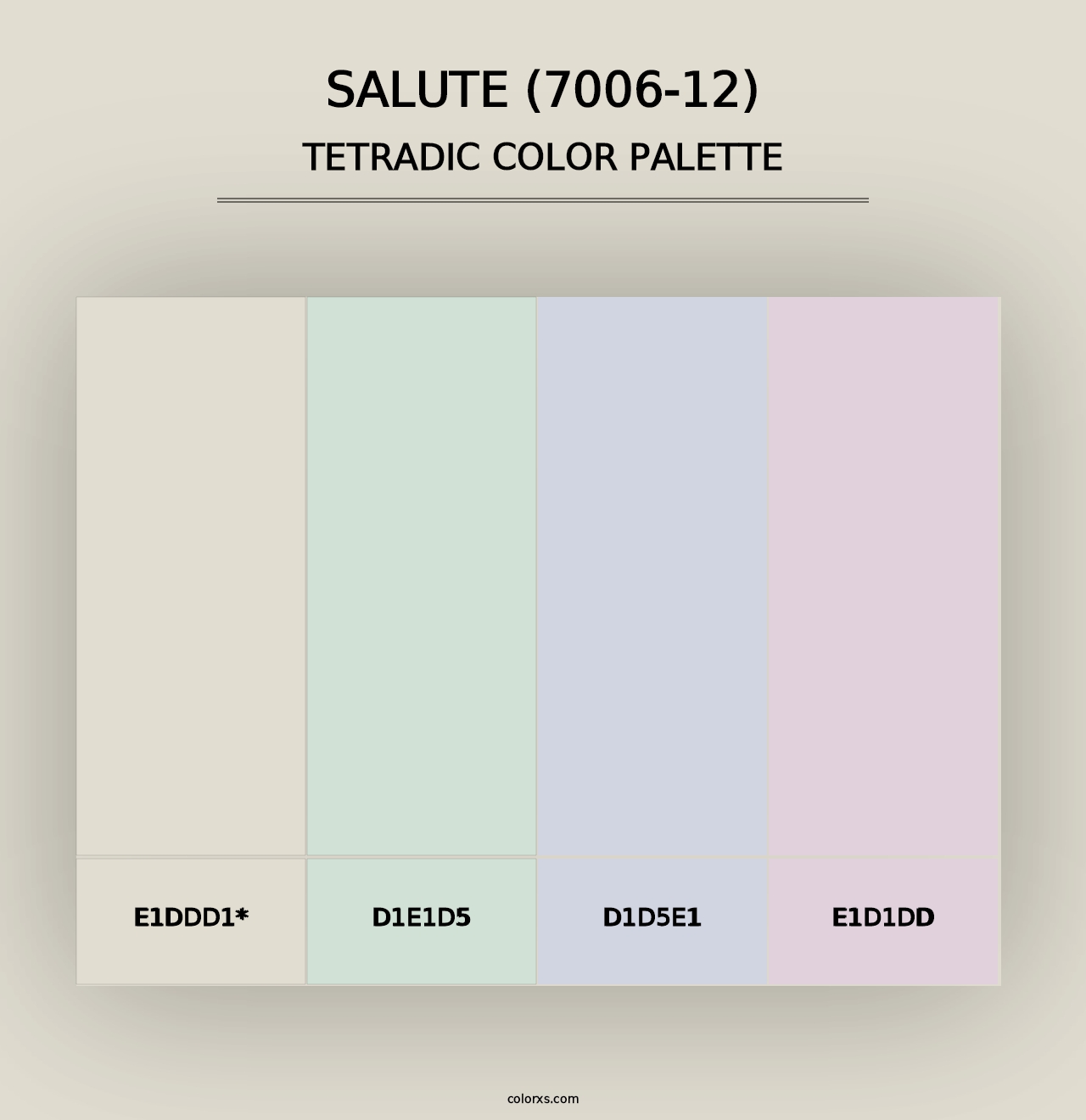 Salute (7006-12) - Tetradic Color Palette