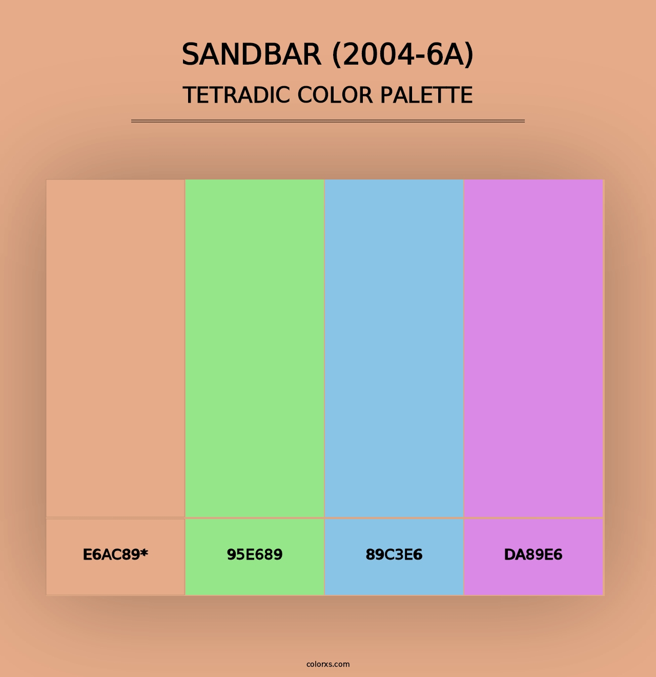 Sandbar (2004-6A) - Tetradic Color Palette